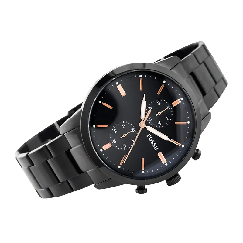 Fossil 44 Townsman Black Dial Men's Watch- FS5379